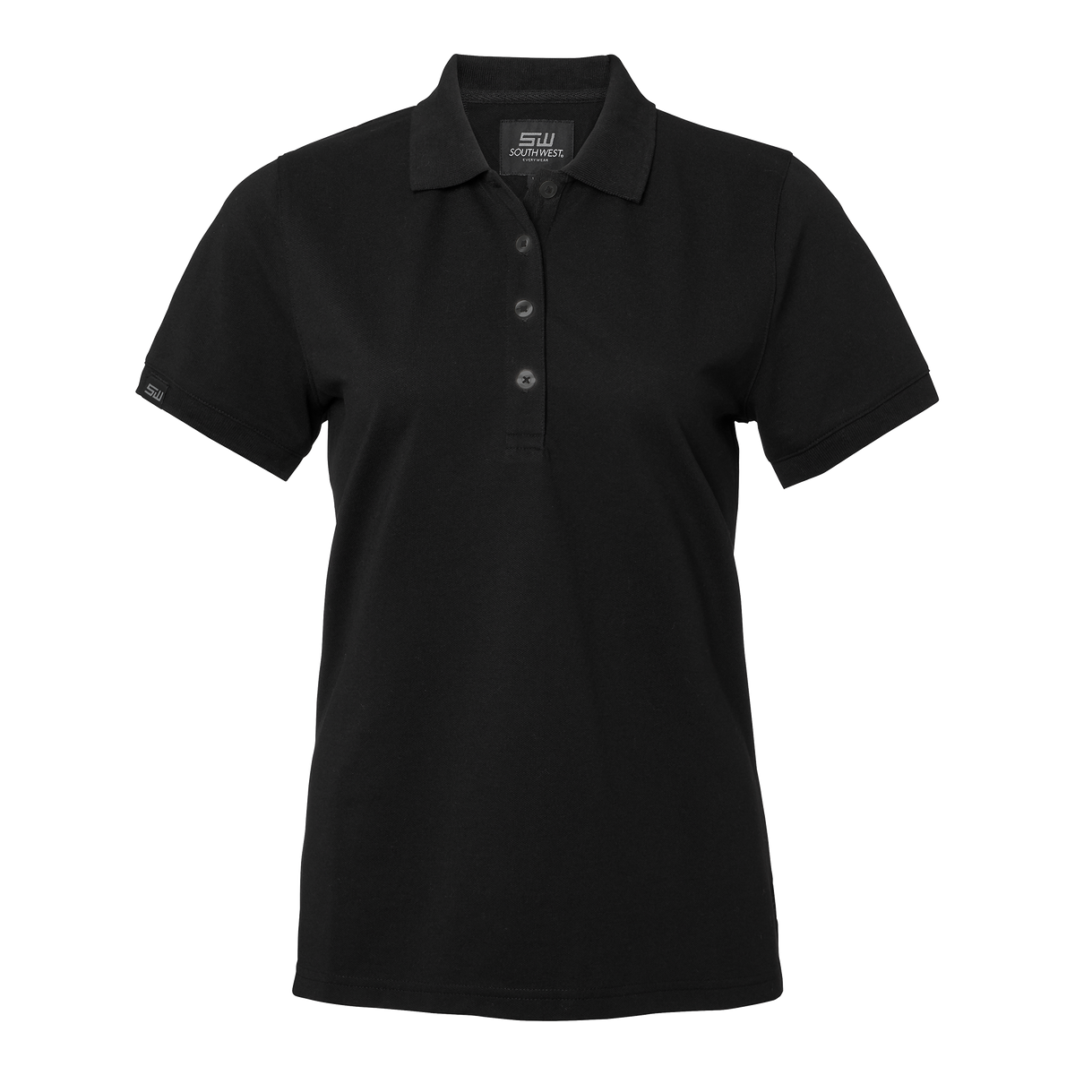 Wera solid Polo dam Svart