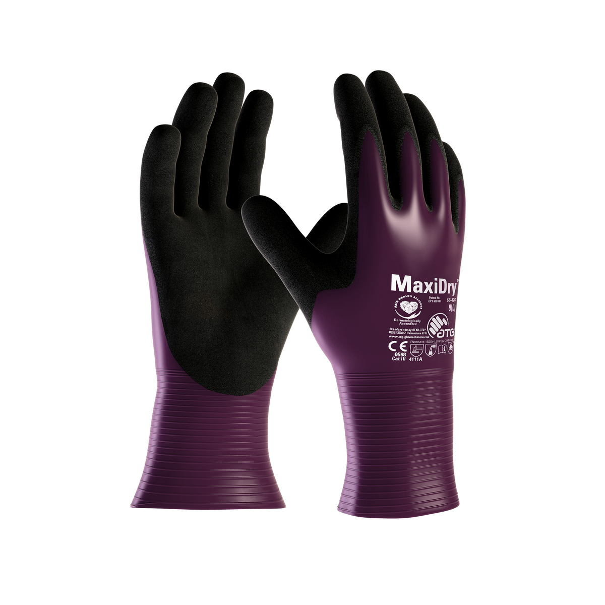 MaxiDry Driver Gloves Plommon