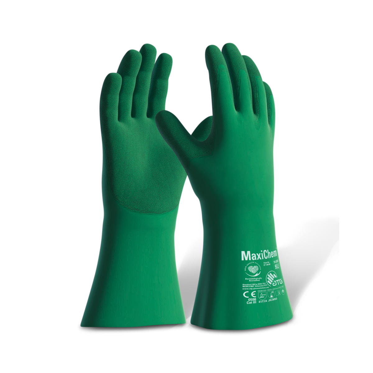 MaxiChem Tritech Gloves Grön