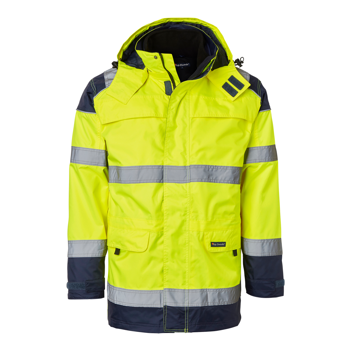 126 Parka Varselgul/Marinblå