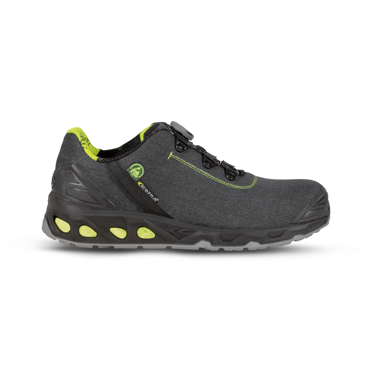 Lux Green Fit Safety Shoe S3 SRC Svart