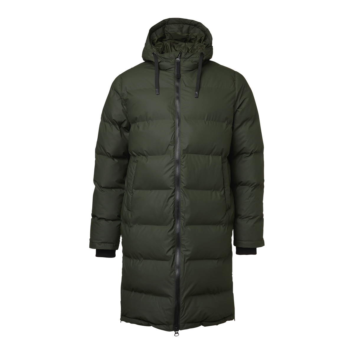 Shanna Long Padded Coat Mörk olivgrön
