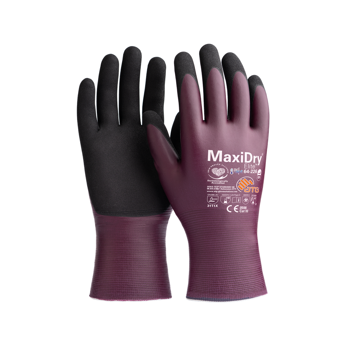 MaxiDry Elite Driver HT Gloves Plommon