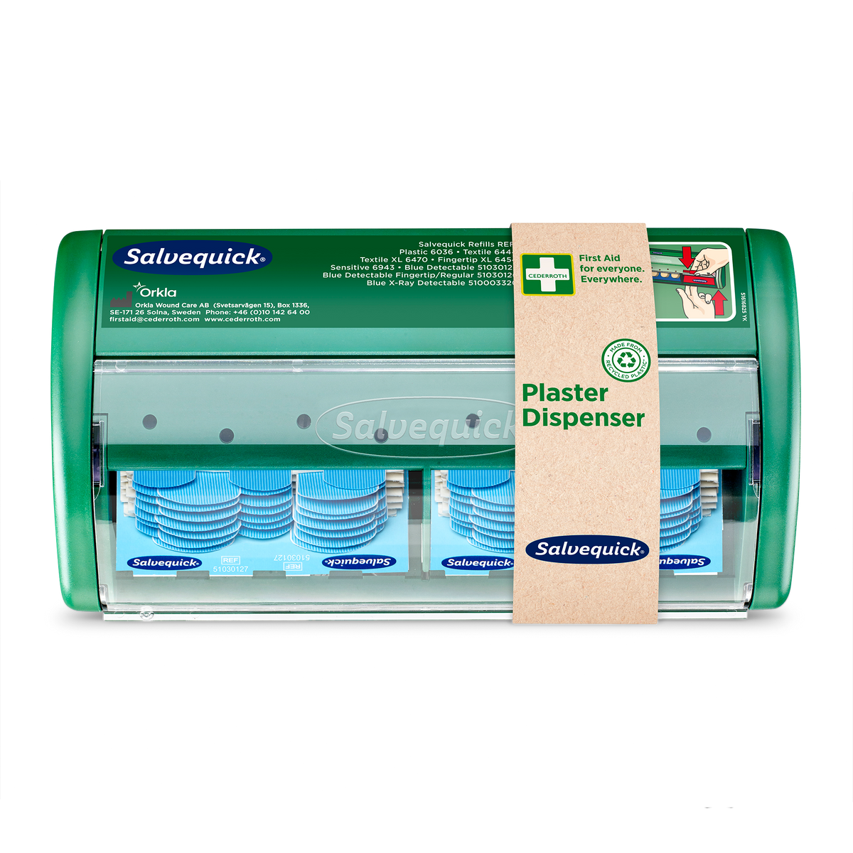 Detectable Plasters Dispenser Blå