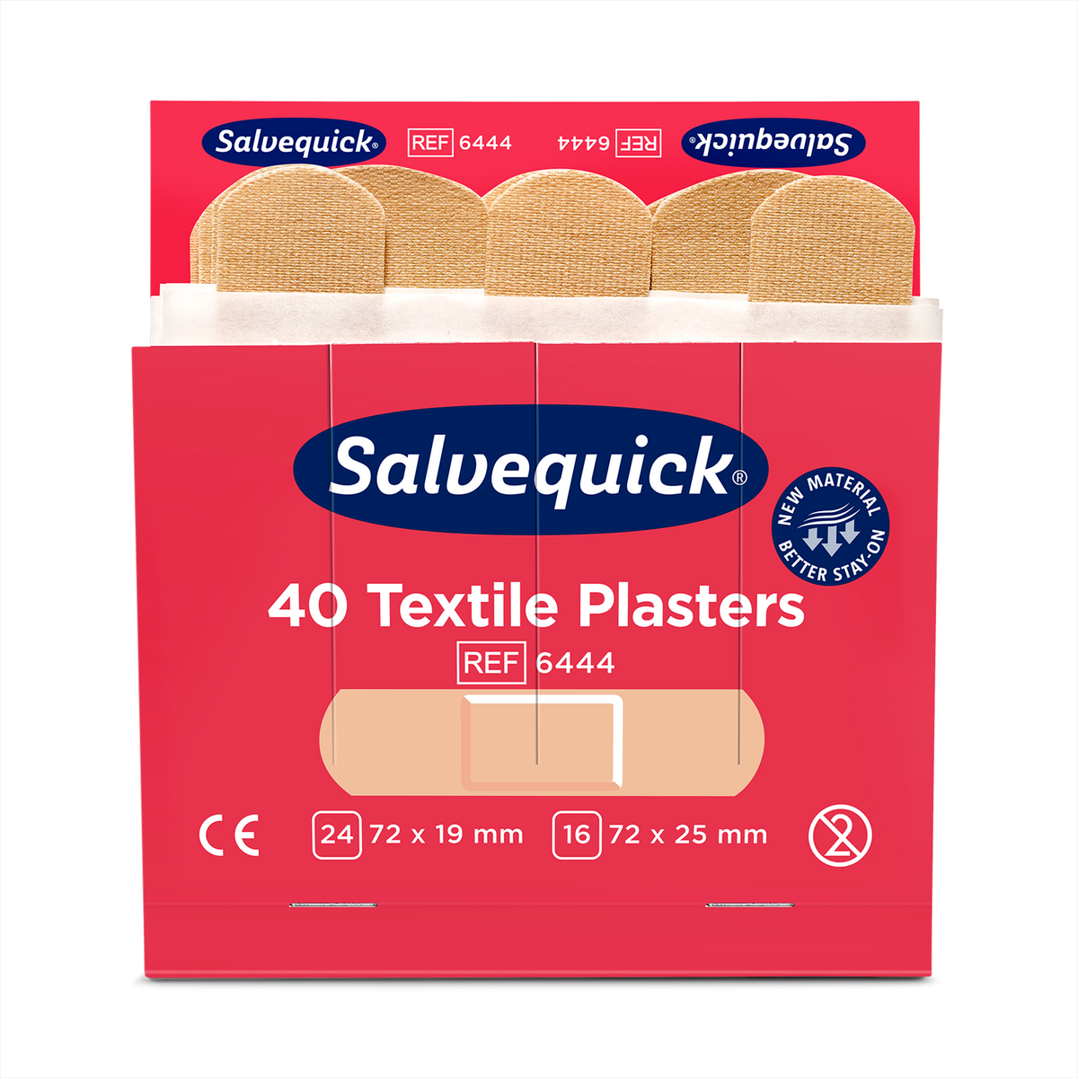 Textile Plasters 40 pcs 6 Refill Beige