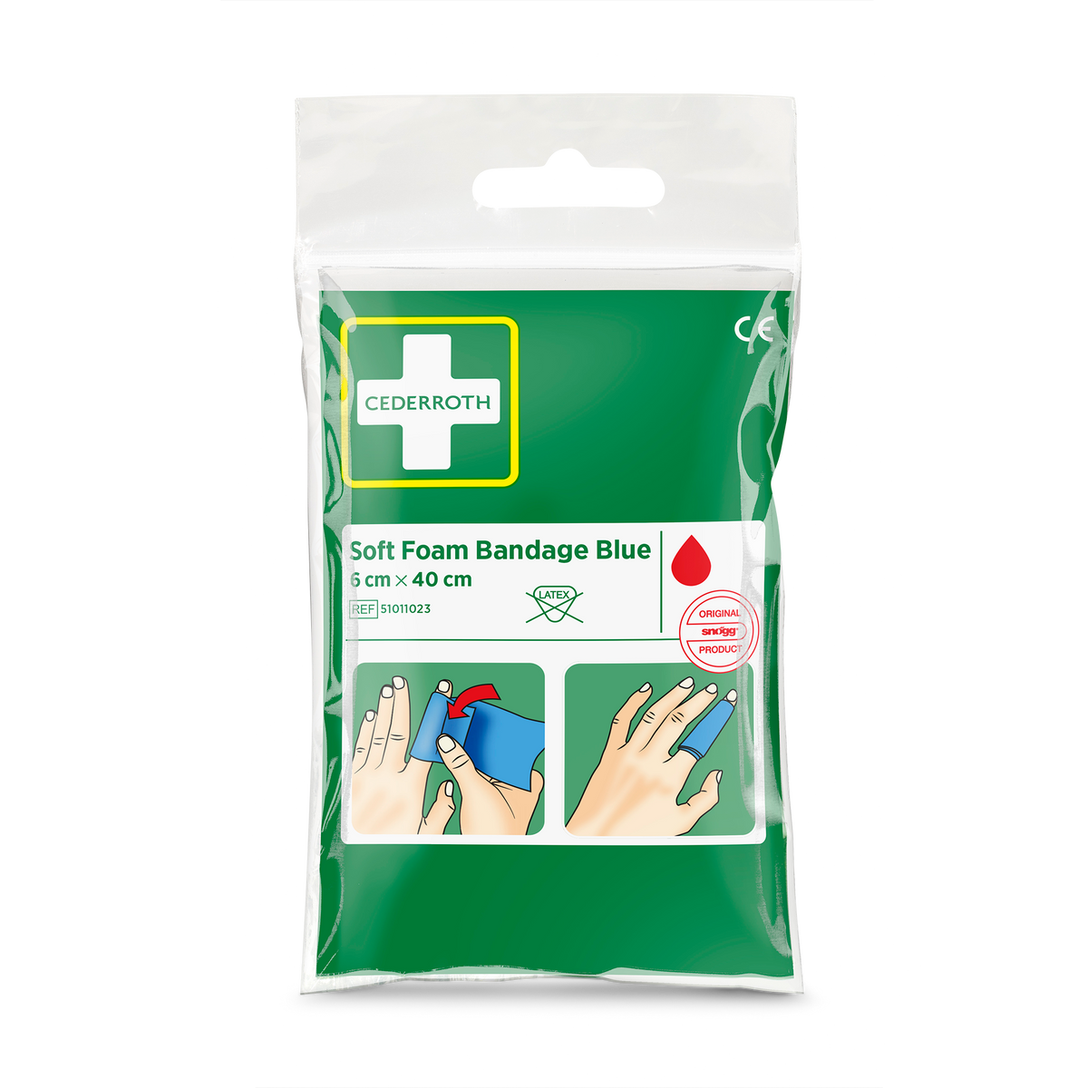 Food Handling Soft Foam Pocket Bandage Blå
