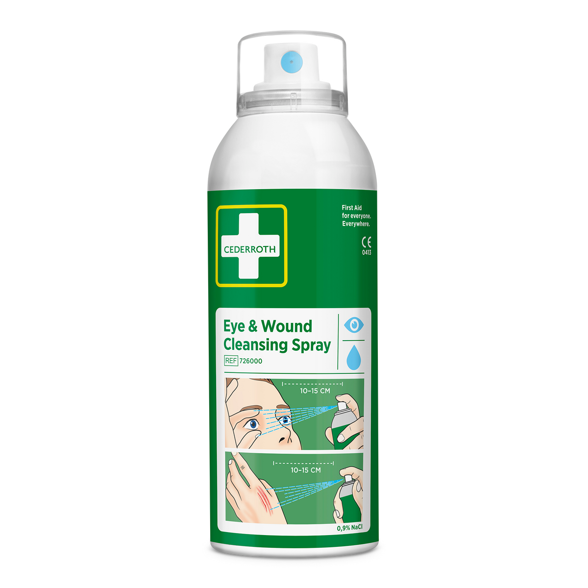Eye & Wound Cleansing Spray Grön