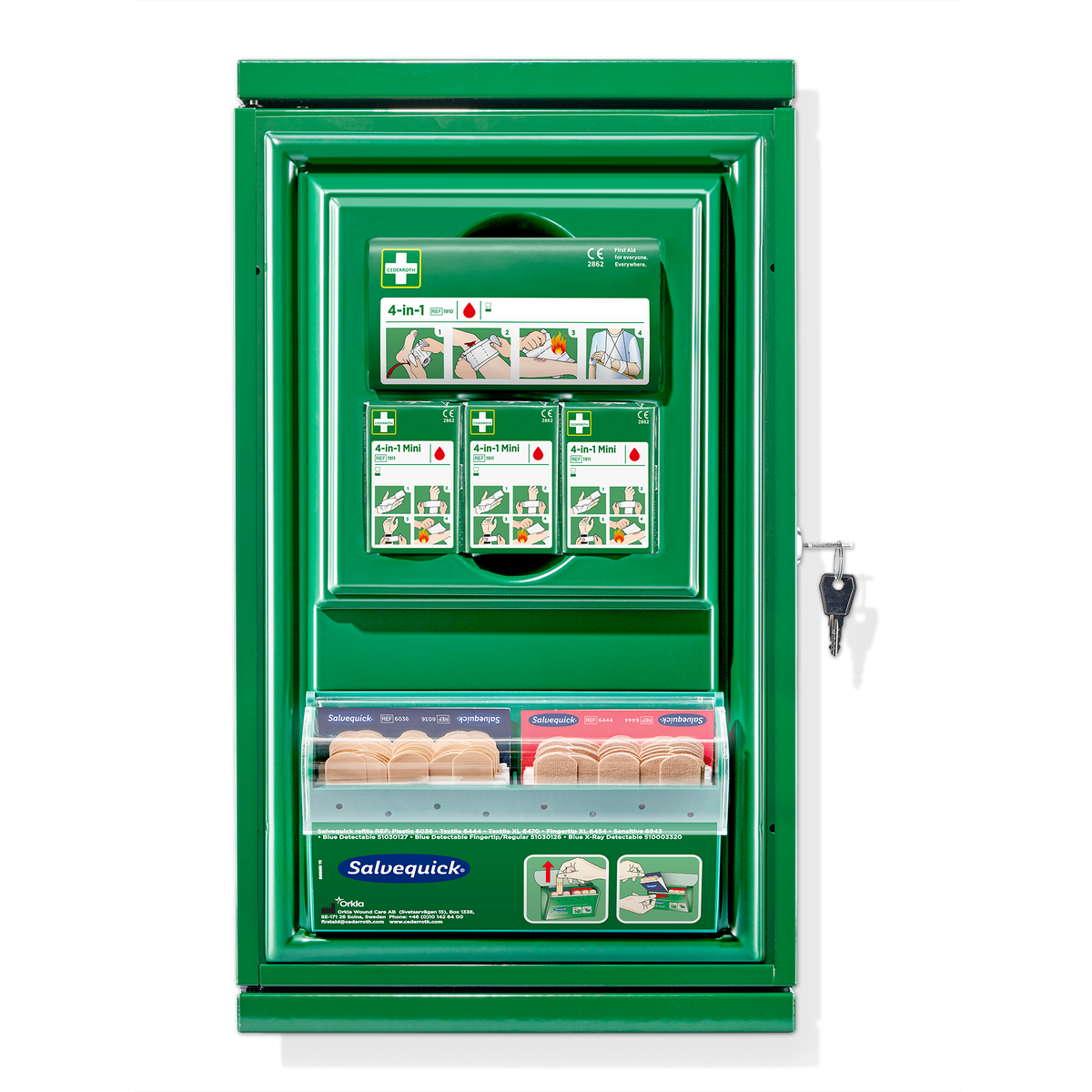 Small First Aid Cabinet Grön