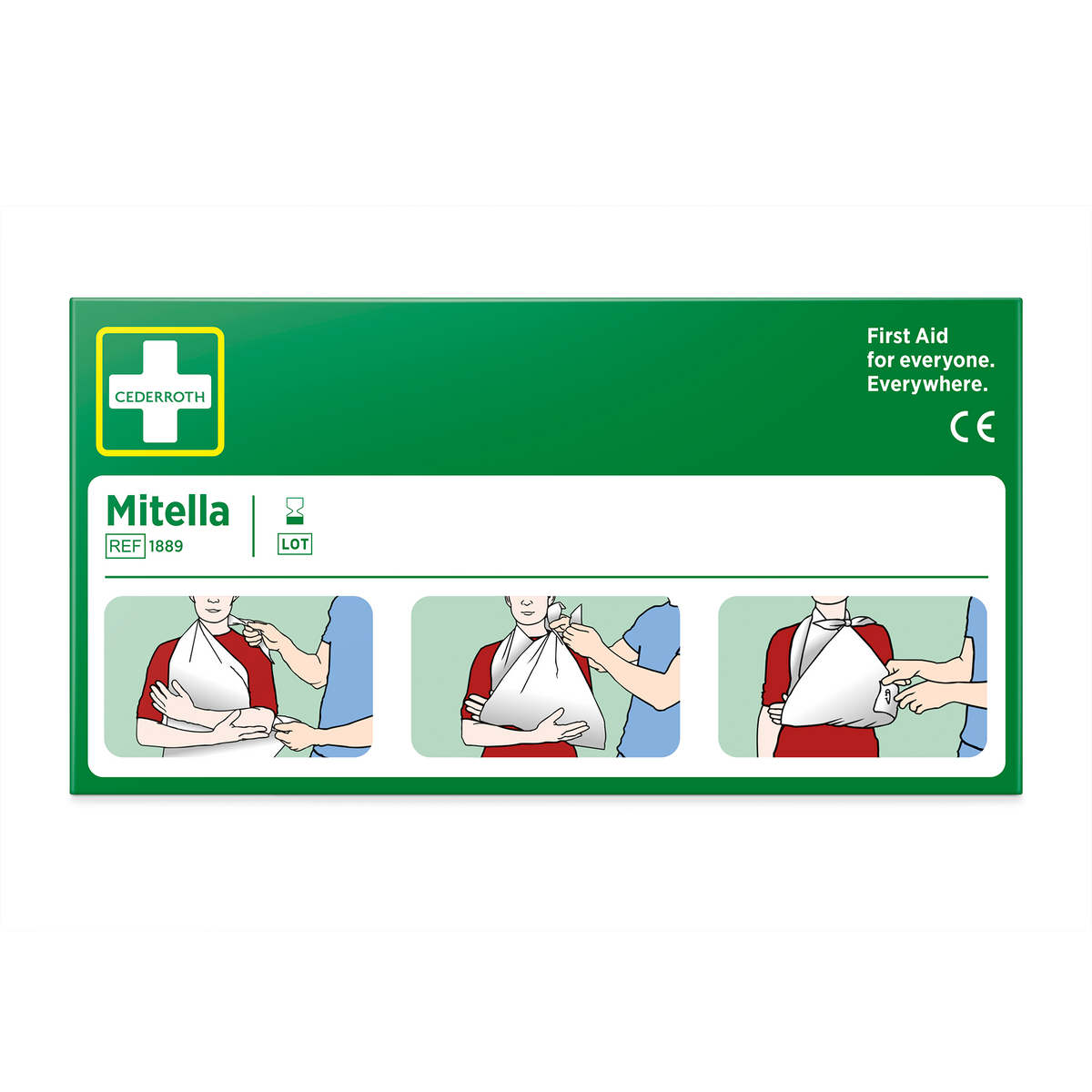 Triangular Bandage Refill 2 p Grön