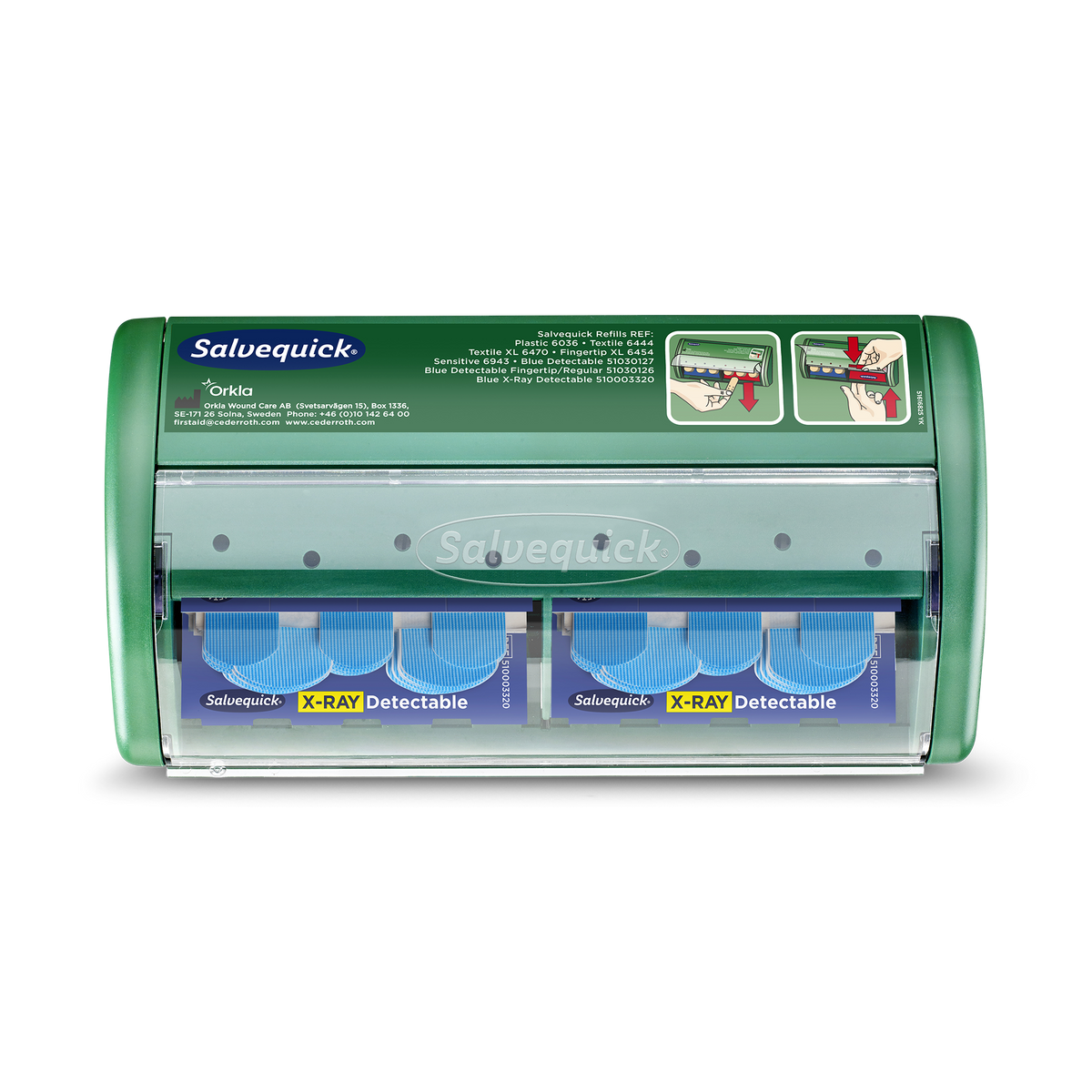 X-Ray Detectable Plasters Dispenser Blå