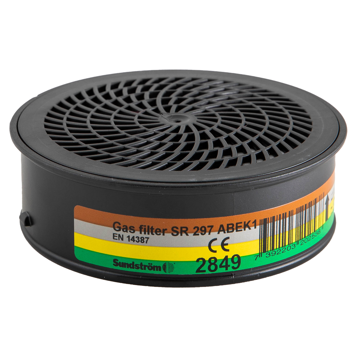 SR 297 Gas ABEK1 4p Filter Svart