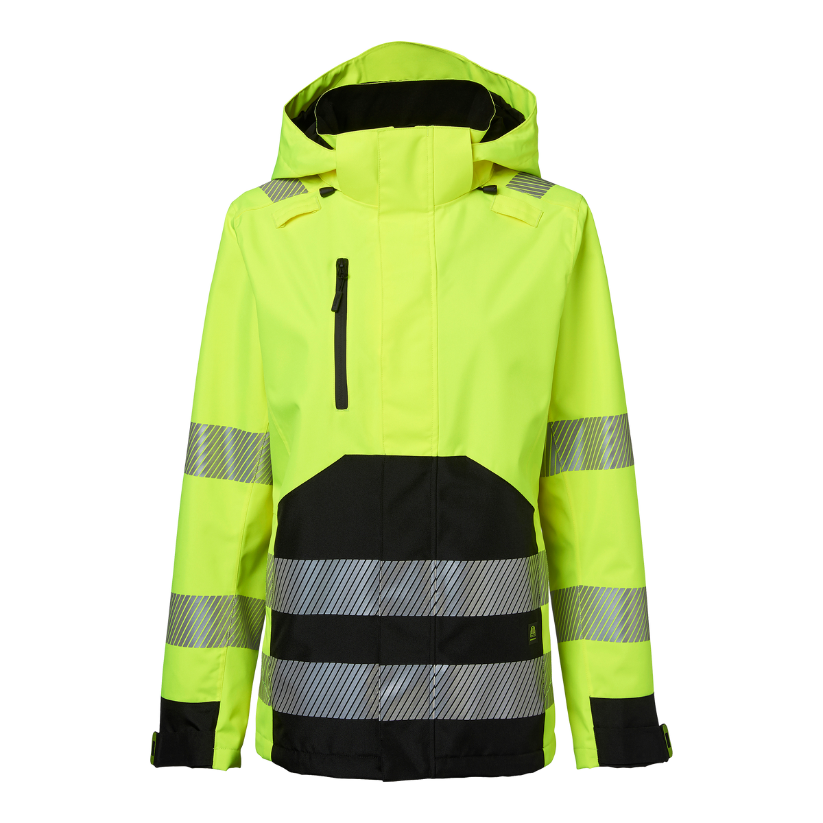 150 Shell Jacket dam Varselgul/Svart