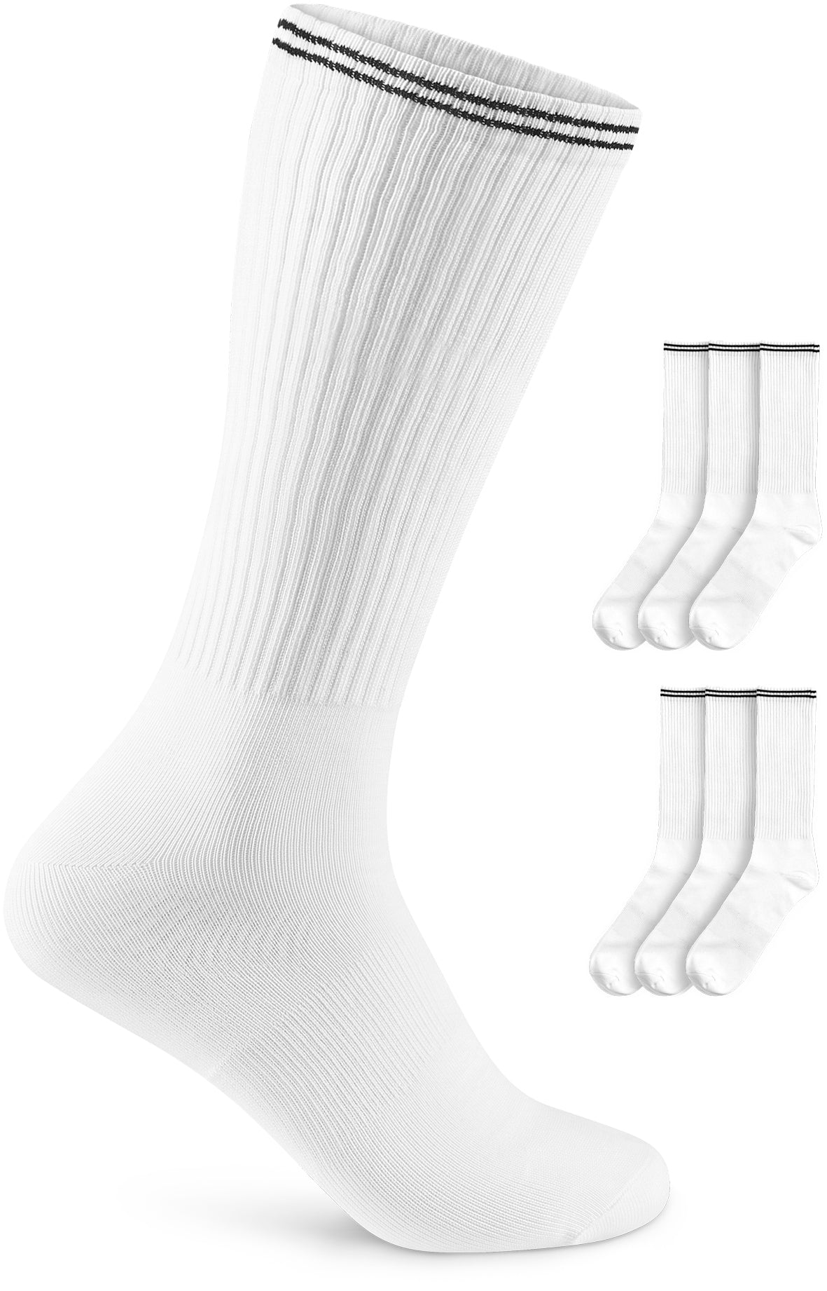 Renrum Socka 6R013 XF85, 6-pack Vit