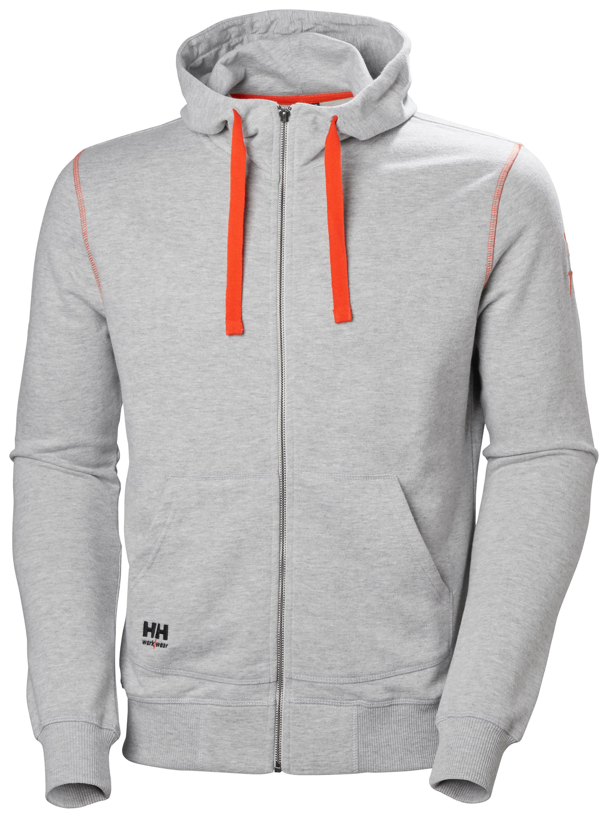 Oxford Zip Hoodie Grå melange