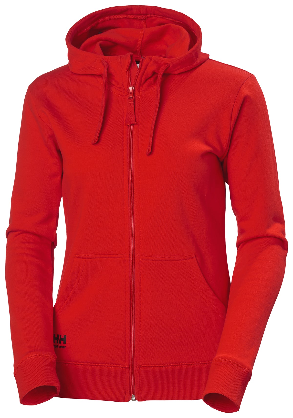 Classic Zip Hoodie, dam Röd