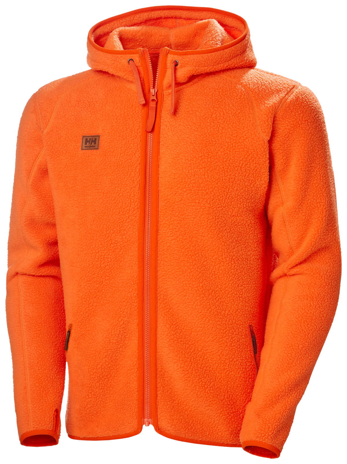 Heritage Pile Hoodie Mörkorange