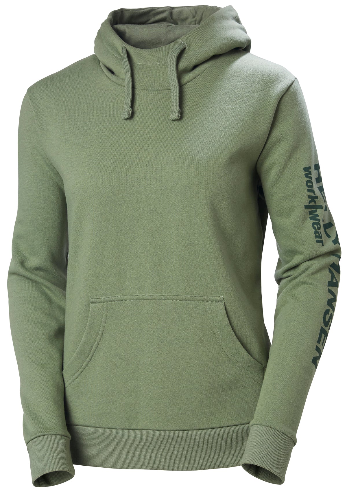 Classic Logo Hoodie, dam Jade melange