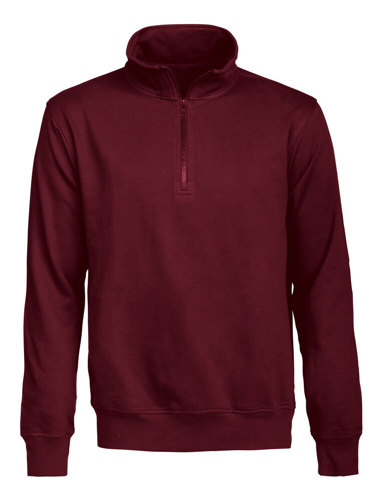 Midland Half Zip Vinröd