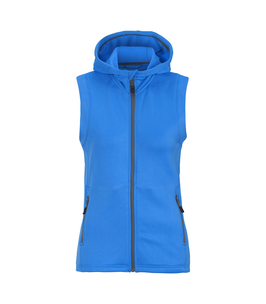 Zamora hooded vest woman Palaceblå