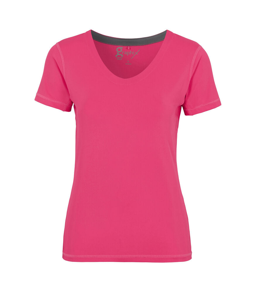 Coruna v-neck tee woman Neonrosa