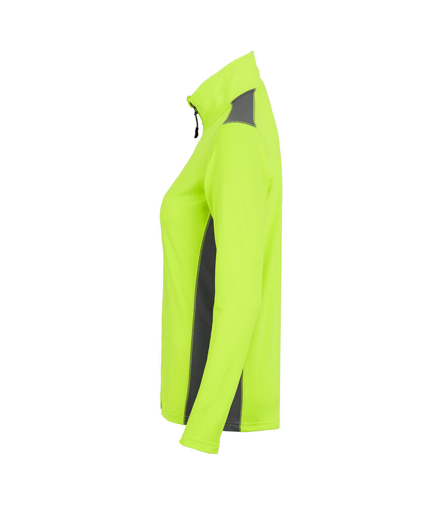 Evora fullzip woman Neongul/Grå