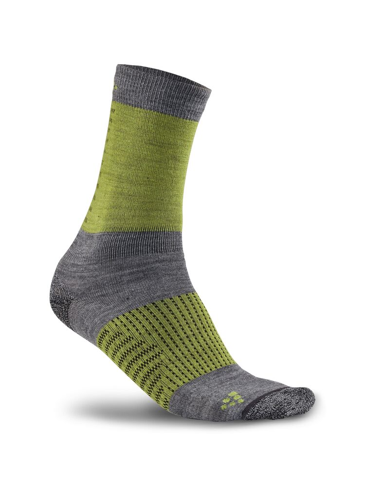 Wool XC Training Sock Mörkgrå melange-acid