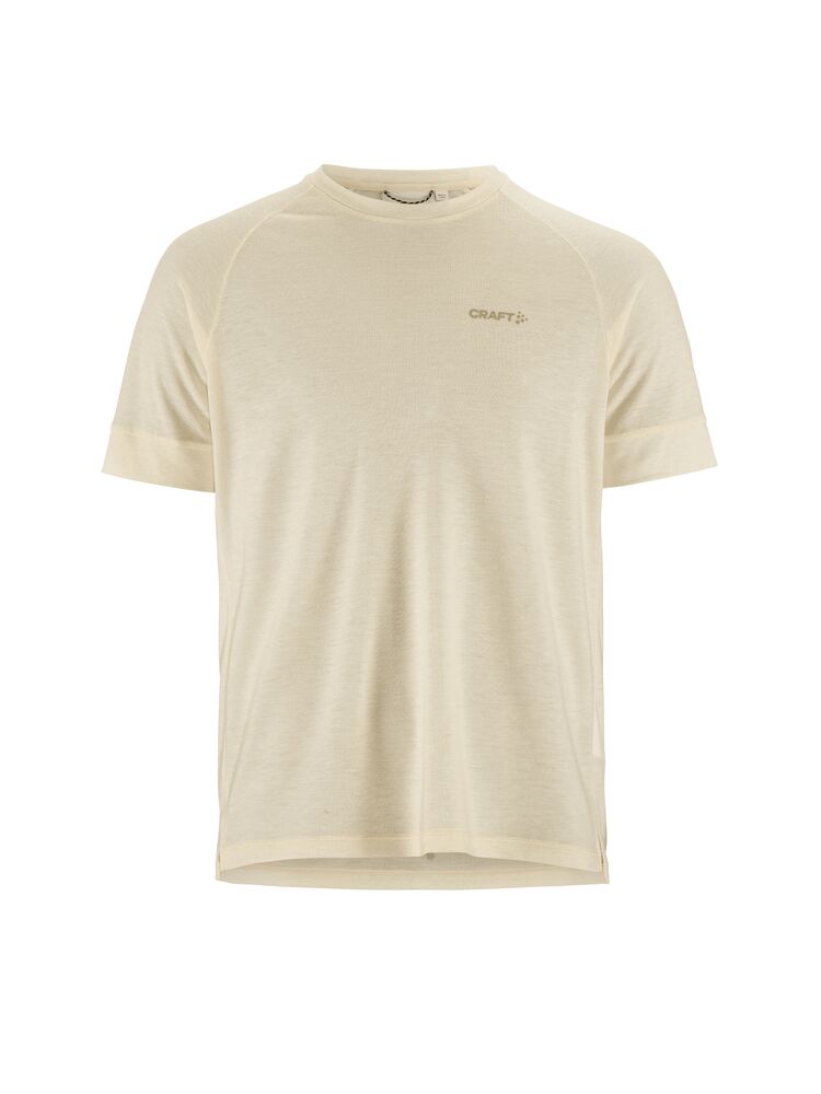 Wool SS Tee M Tofu melange
