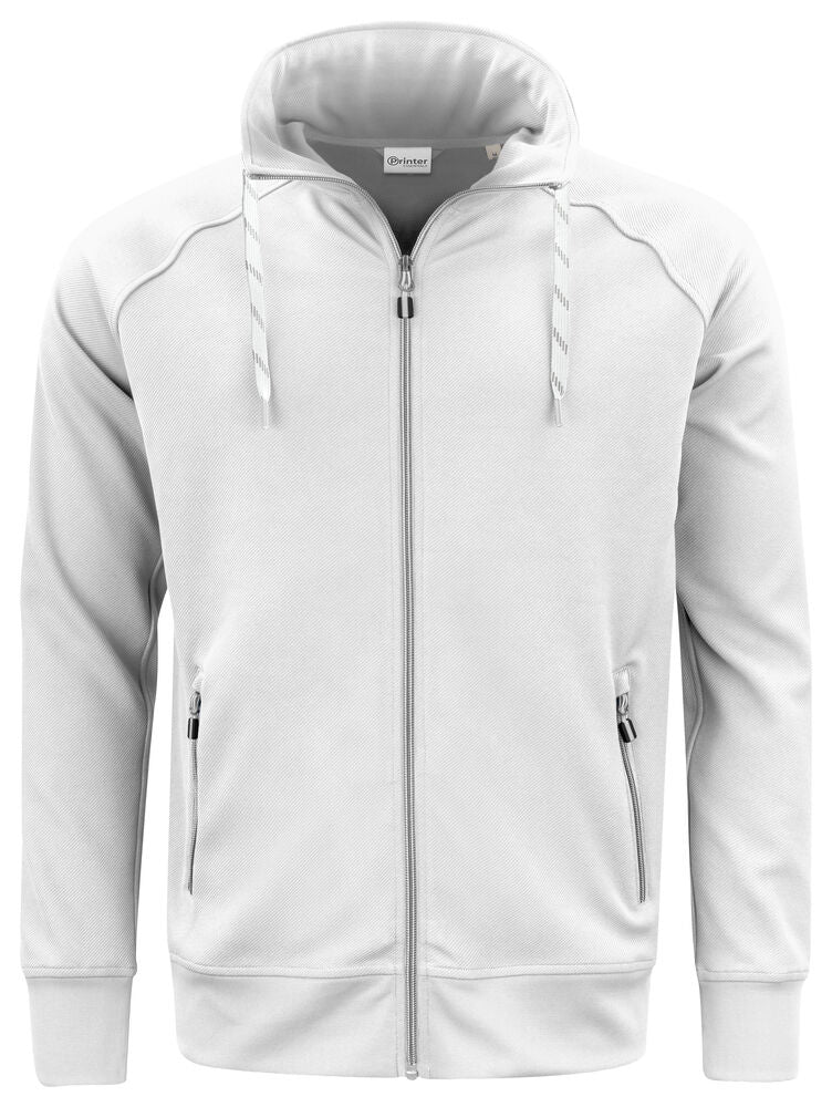 Printer Jog Sweater Jacket Vit