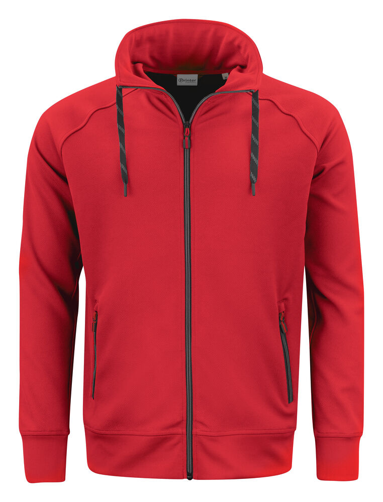 Printer Jog Sweater Jacket Röd