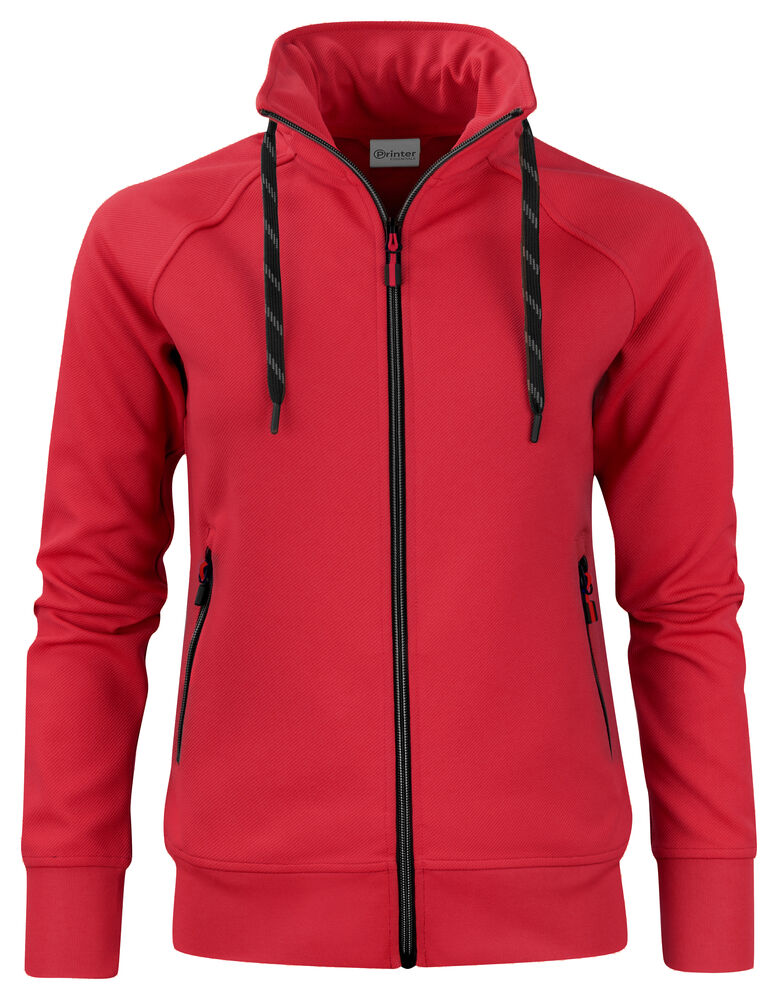 Printer Jog Sweater Jacket W Röd