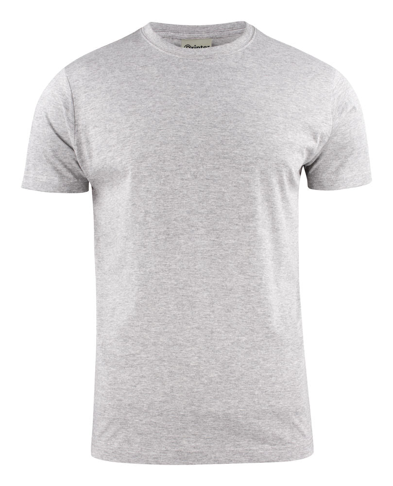 Printer Heavy T-shirt Gråmelerad