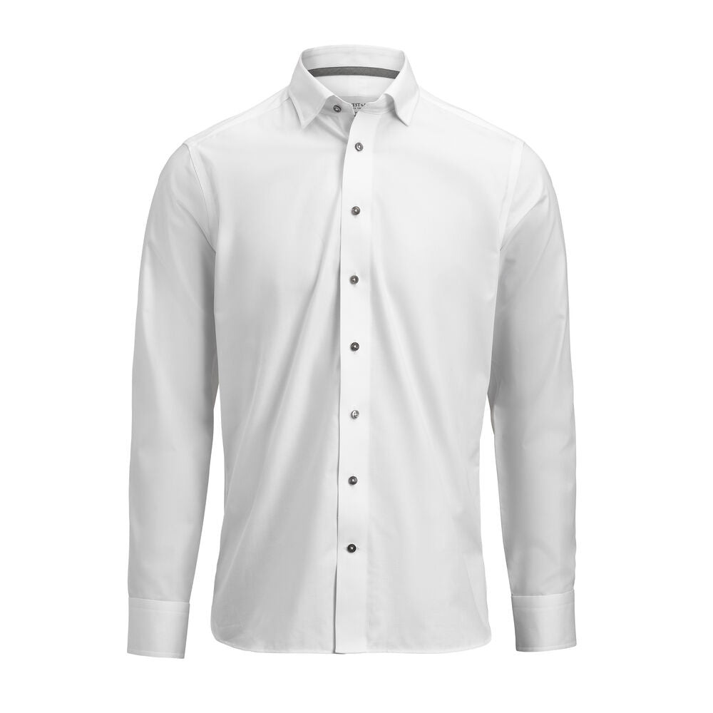 YB56 Twill Slim Vit/Grå