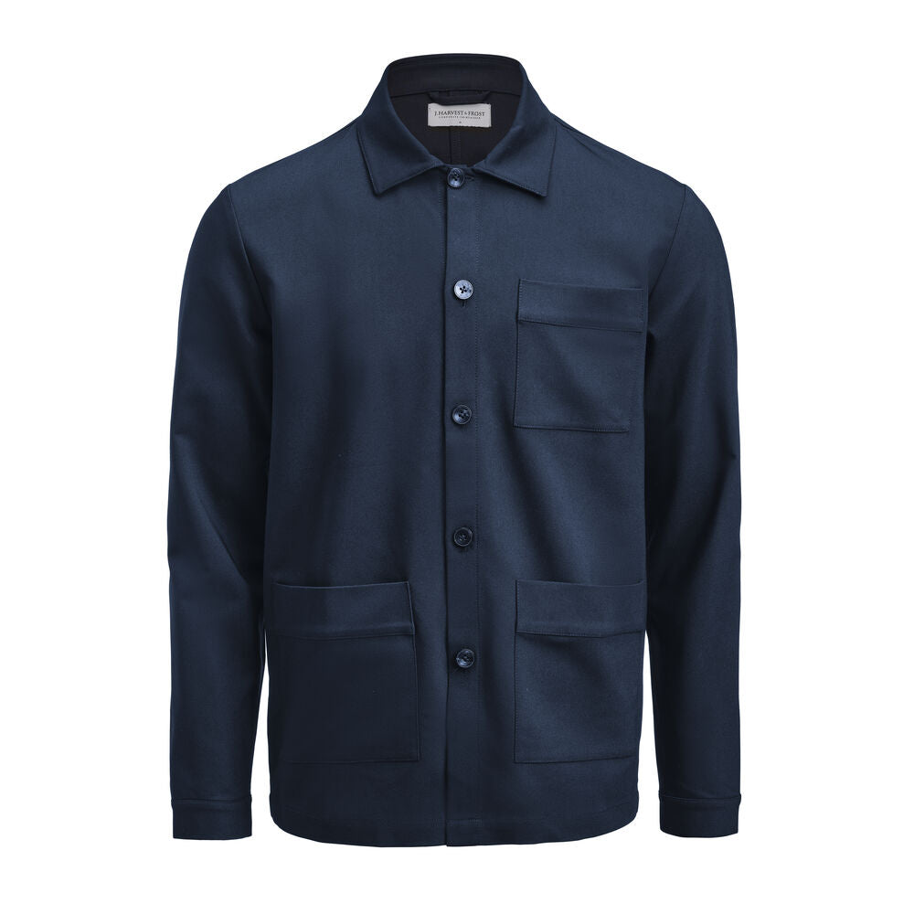 Patch Pocket Overshirt Marinblå