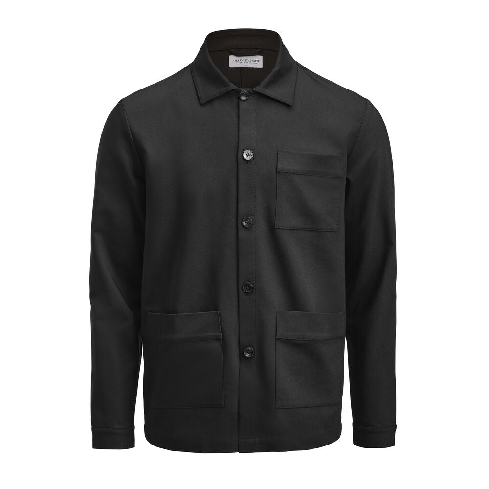 Patch Pocket Overshirt Svart