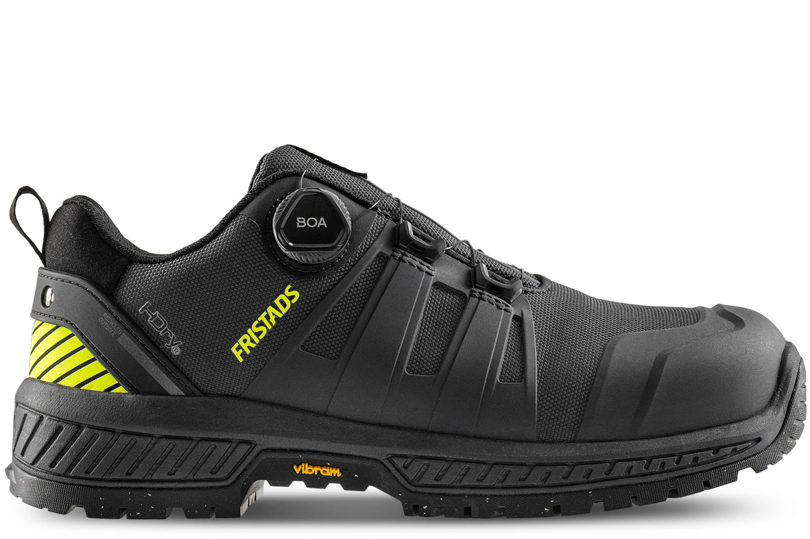 Fristads ComfortStep skyddssko vattentät S7S Low Antracitgrå/Neongul