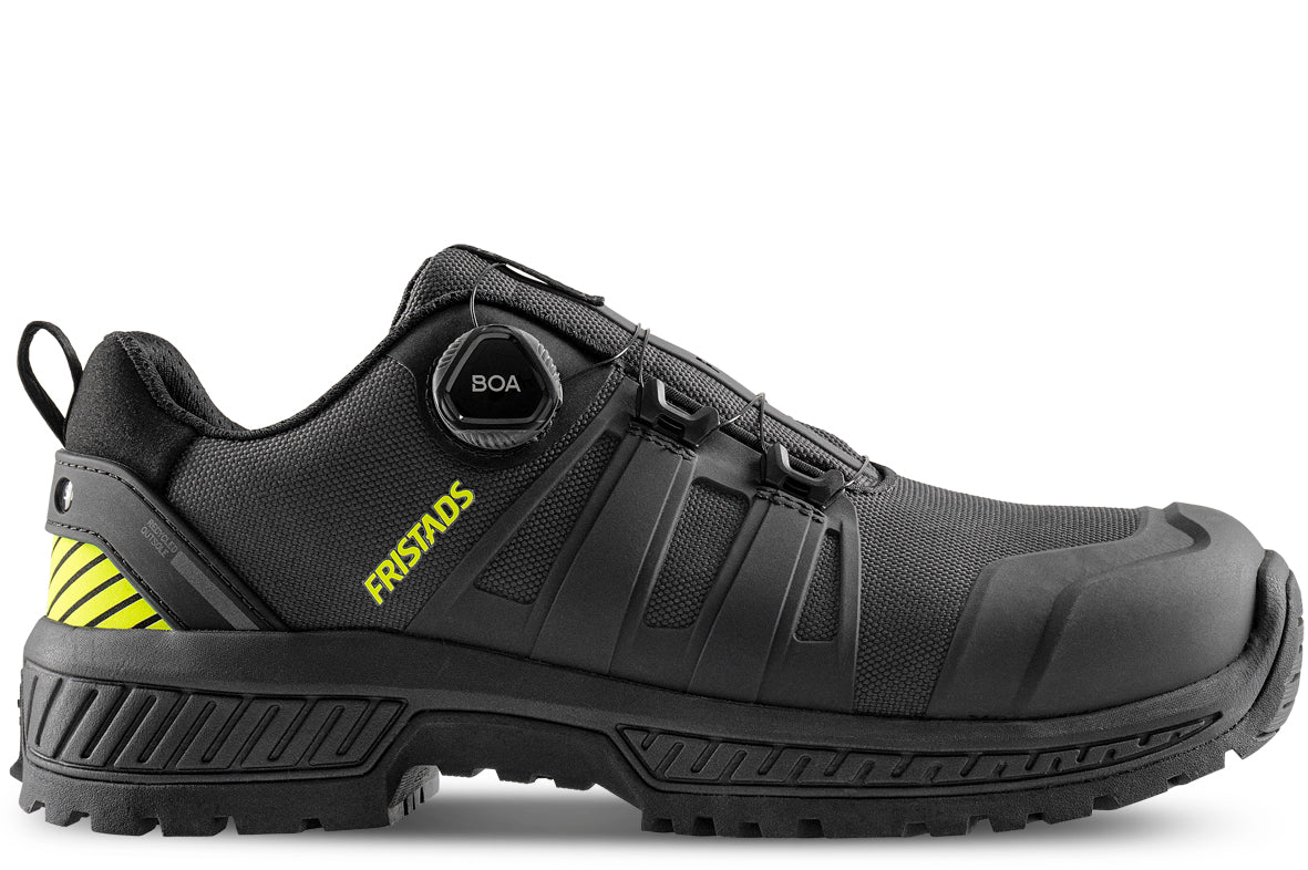 Fristads ComfortStep skyddssko S3S Low Antracitgrå/Neongul