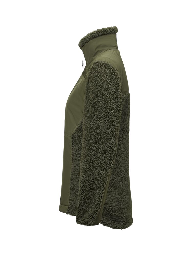 1174 Pile Jacket W Olivgrön