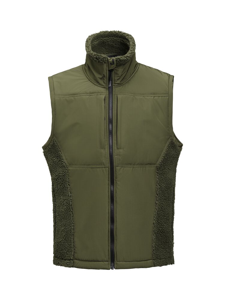 1176 Pile Vest Olivgrön