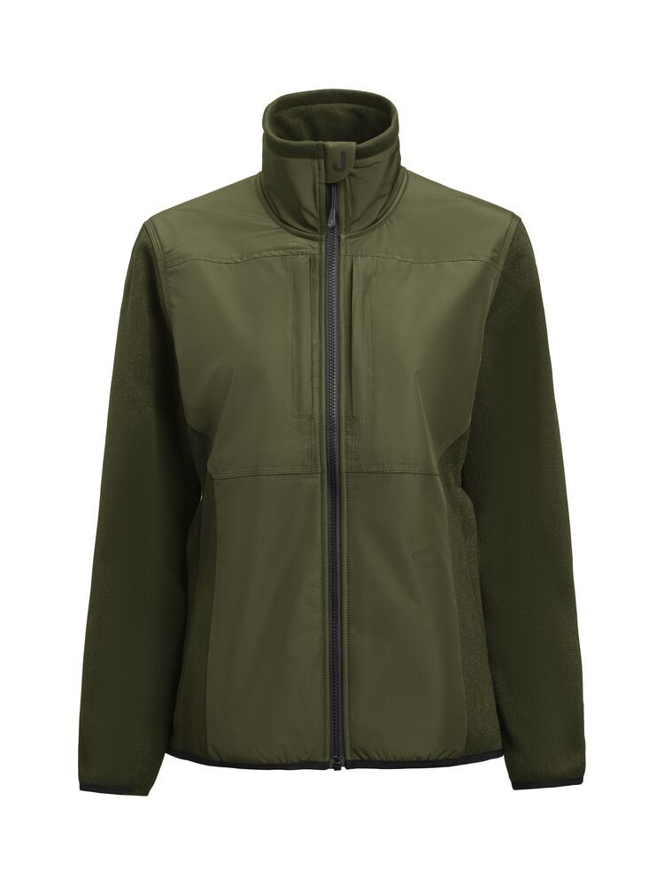 1274 Fleece Jacket W Olivgrön