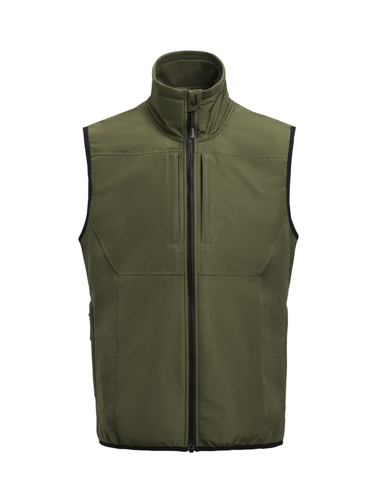 1276 Fleece Vest Olivgrön