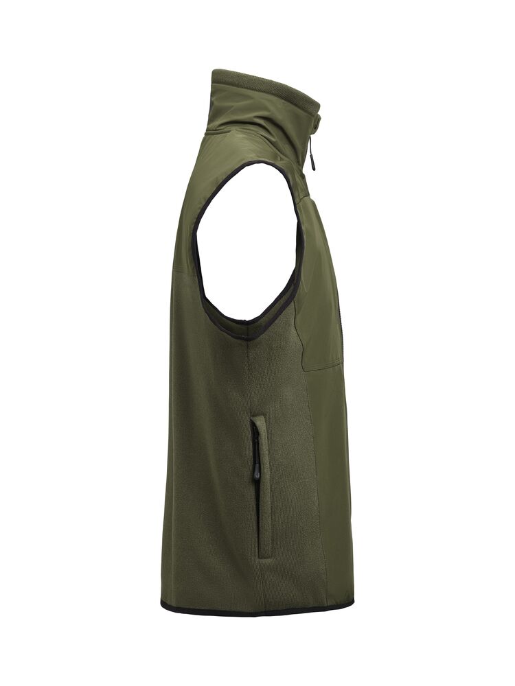 1276 Fleece Vest Olivgrön
