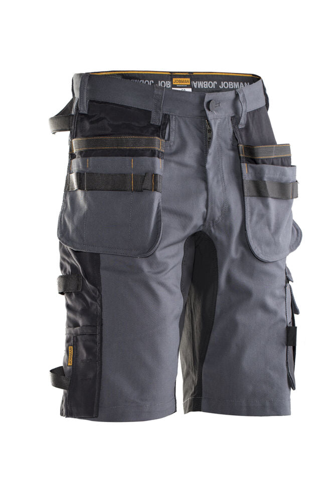 2168 Hantverksshorts Stretch Grå/Svart