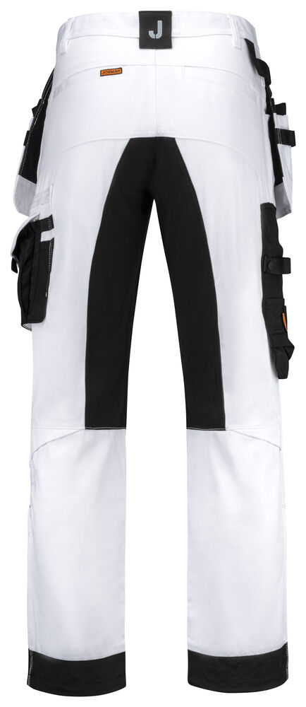 2174 Målarbyxa Core Stretch Vit/Svart