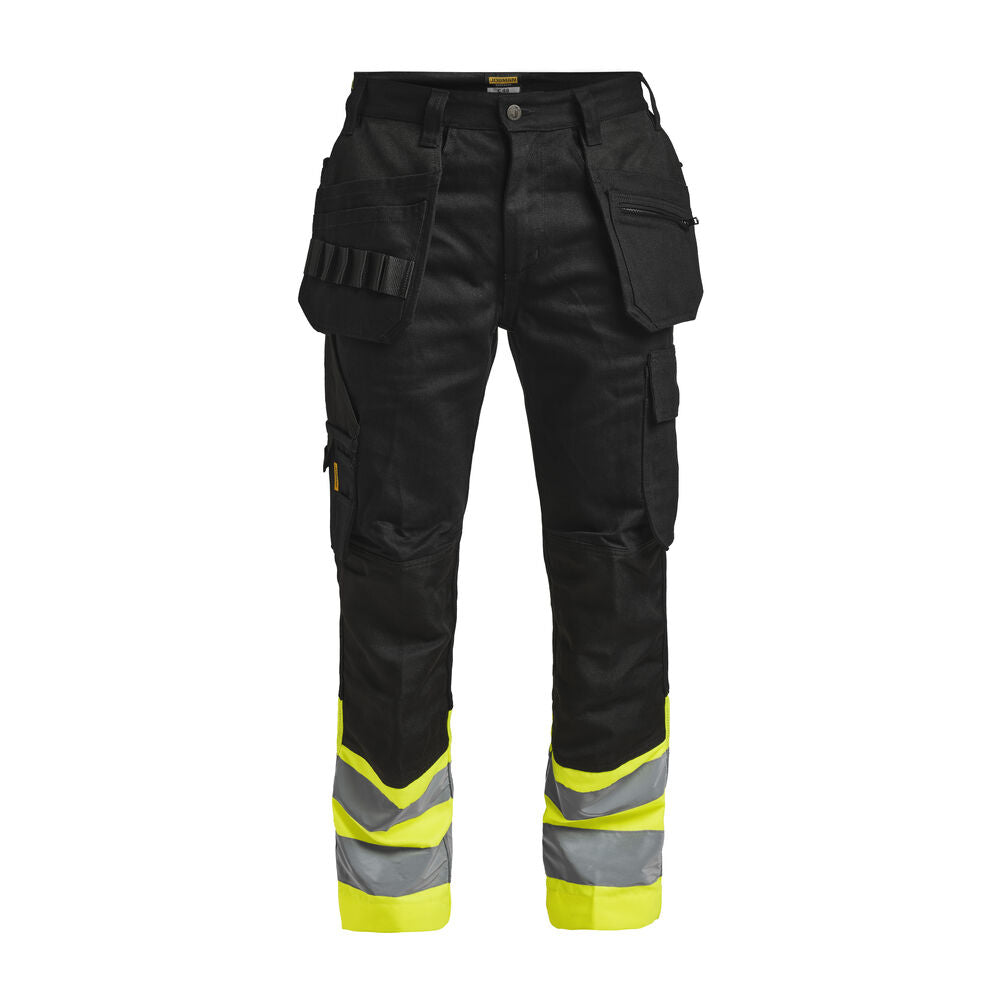 2277 Hantverksbyxa Varsel Svart/Gul