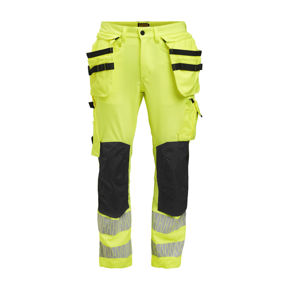 2291 Hantverksbyxa Stretch Varsel Gul/Svart