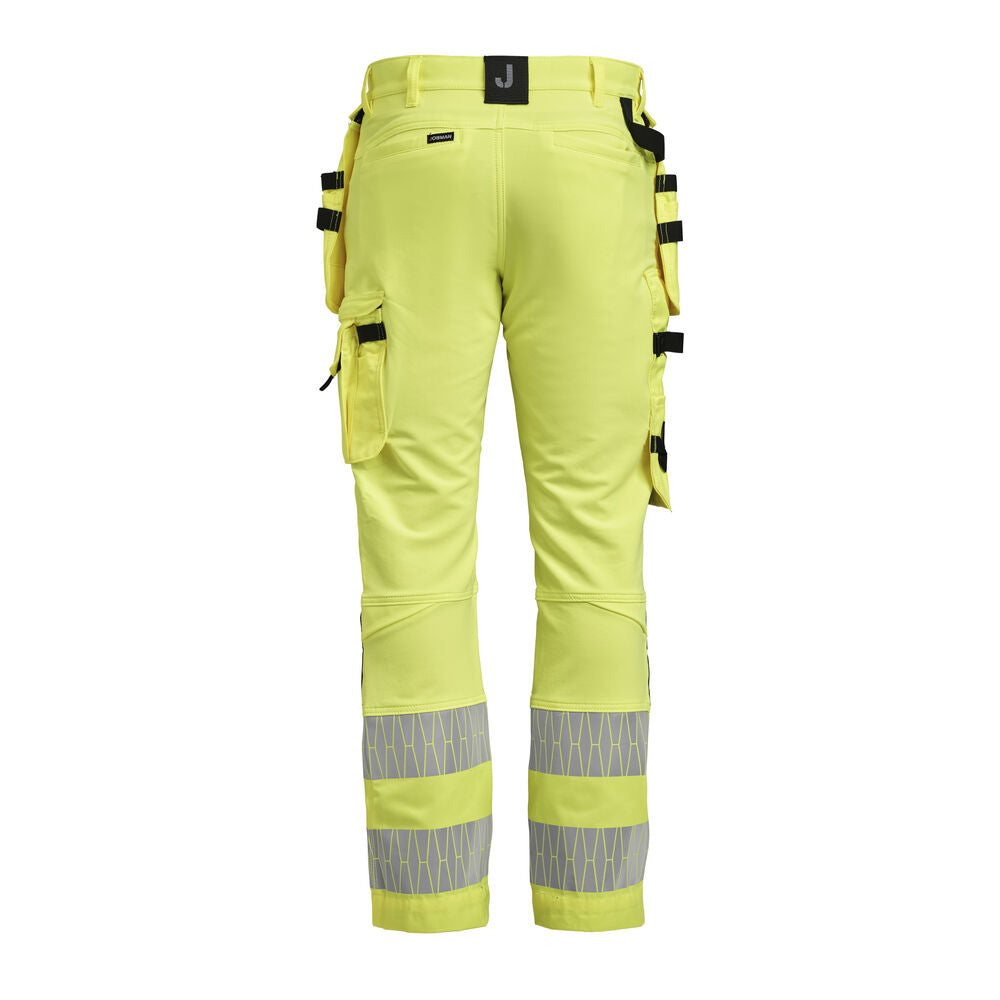 2291 Hantverksbyxa Stretch Varsel Gul/Svart