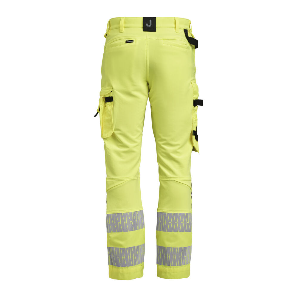 2291 Hantverksbyxa Stretch Varsel Gul/Svart