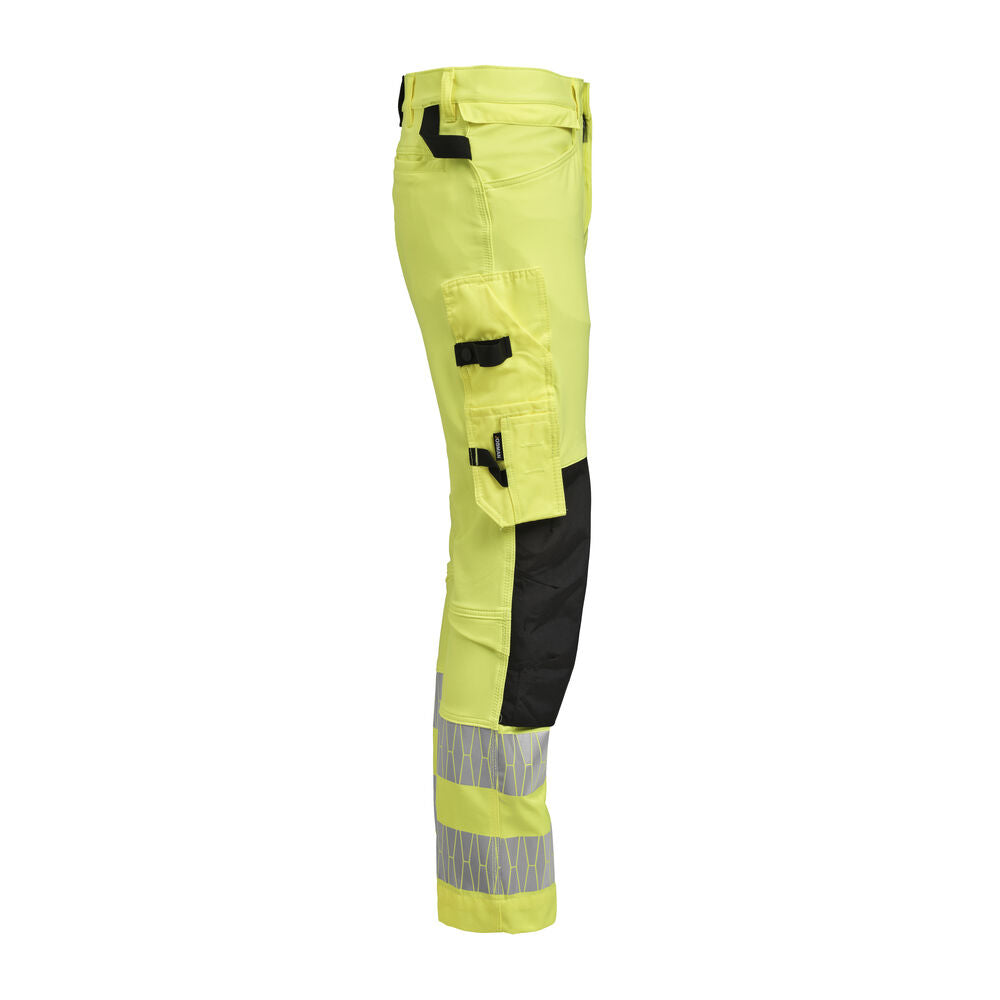 2291 Hantverksbyxa Stretch Varsel Gul/Svart