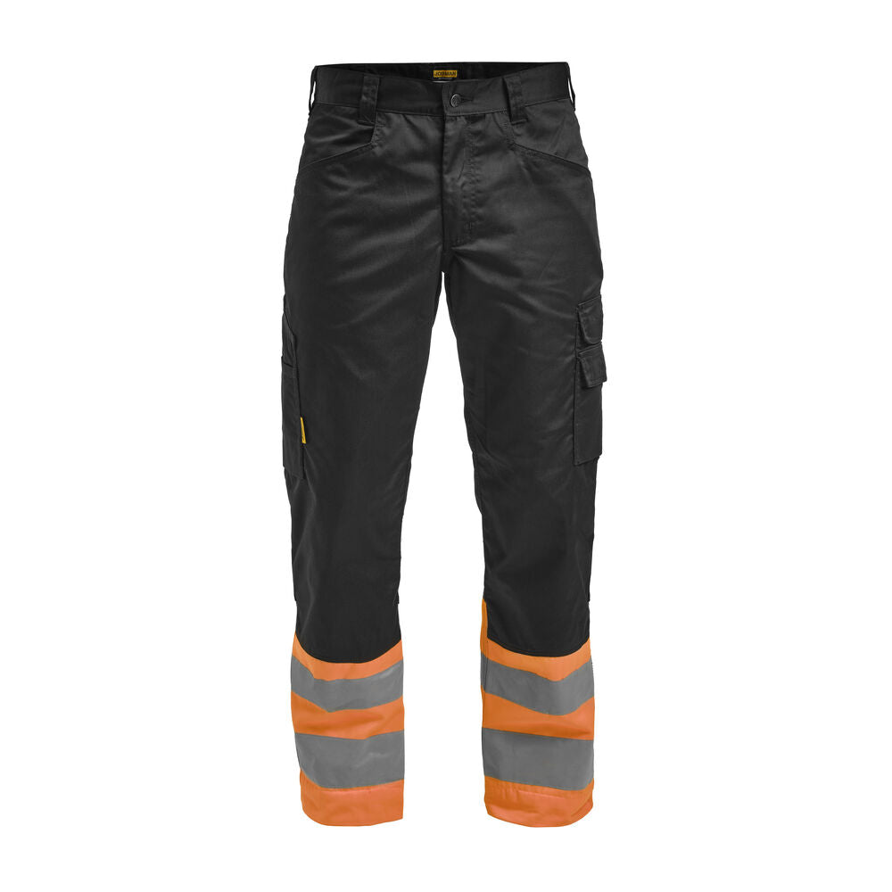 2314 Servicebyxa Varsel Svart/Orange