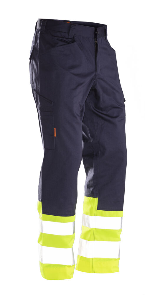 2314 Servicebyxa Varsel Marinblå/Gul